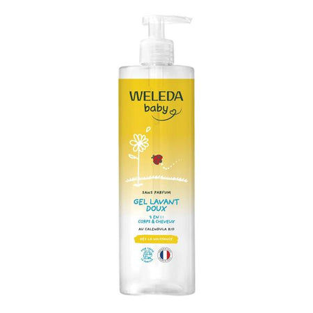 Weleda bébé Gel lavant doux Calendula sans parfum (400 ml)