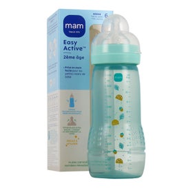 Mam Easy Active Biberon Tétine Débit Très Rapide +6M Ice 330 ml