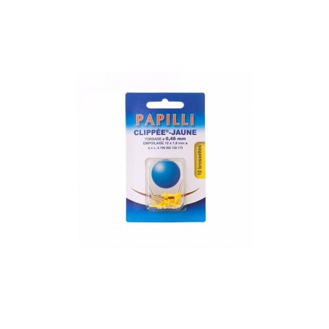 Papilli-Clippee brun jaune 1,9 mm (10)