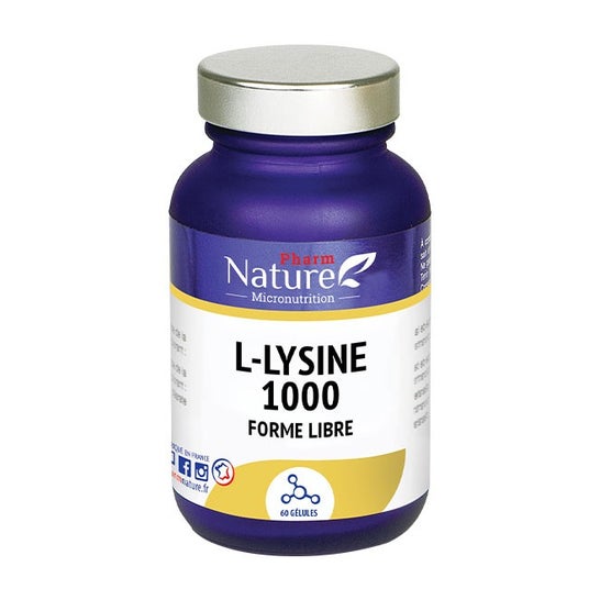 Pharm Nature Micronutrition Nature Att L Lysine 1000 gélules (60)