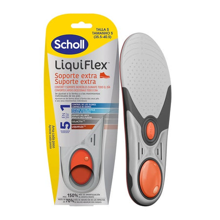 Scholl LiquiFlex semelles soutien renforcé taille 1 (1 paire)