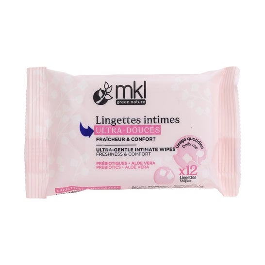 MKL Green Nature lingettes intimes ultra-douces fraîcheur (12 pièces)