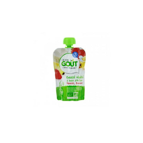 Good Goût Dairy-Free Smoothie Pouch Oat Strawberry Banana +6m Organic 90g