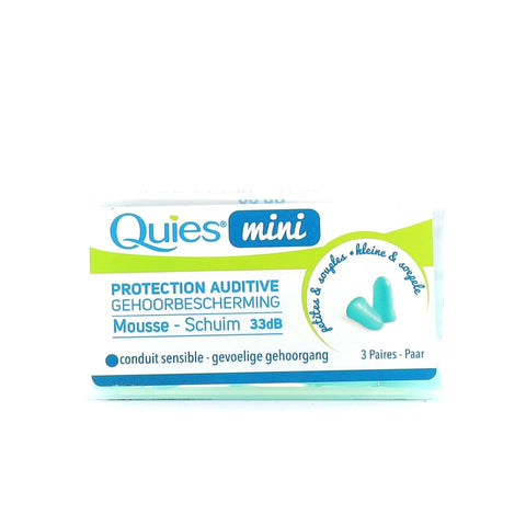Quies Comfort Foam Ear Plugs Mini 3 Pairs