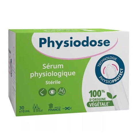 Physiodose Sérum Physiologique Stérile Plastique Végétal (30x10 ml)