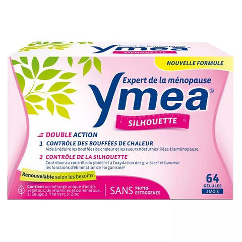 Ymea Menopause Hot Flashes and Silhouette 64 Capsules