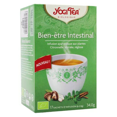 Yogi Tea Organic Ayurvedic Intestinal Wellbeing Infusion 17 sachets