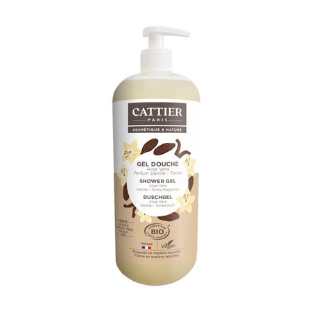 Cattier Gel Douche Sans Sulfate Vanille Tonka (1 L)