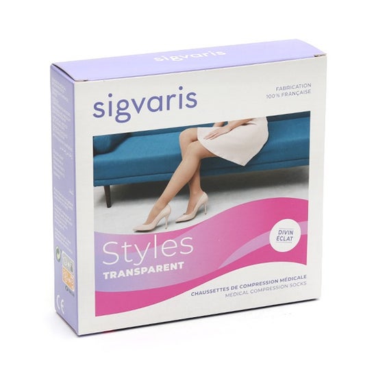 SIGVARIS Ch/Sigv2 Styl transparent noir XS L