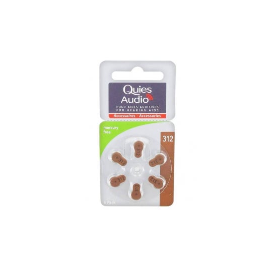 Quies Pile Auditive Modèle 312 X6 (6 unités)