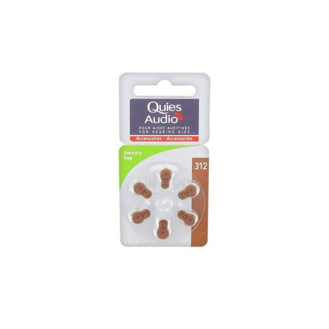 Quies Batteries Model 312 6 units