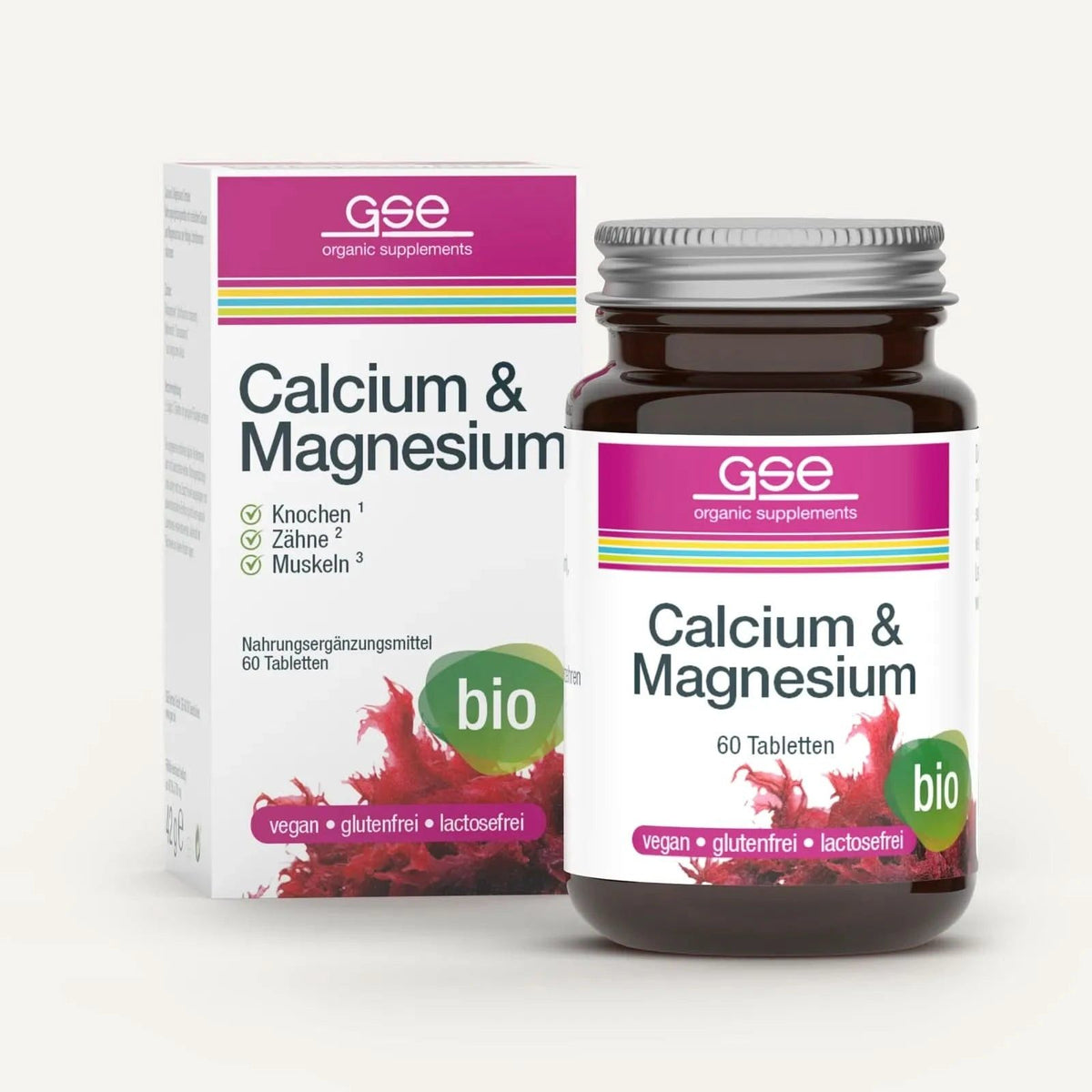 GSE - Bio Calcium & Magnésium Complexe (60 pièces)