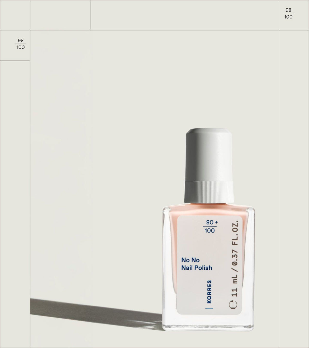 KORRES No No vernis à ongles Peach Blush 20
