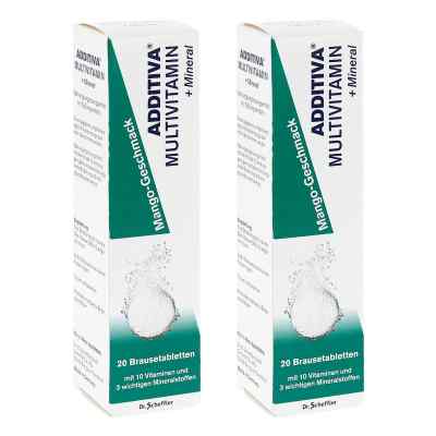 Additiva Multivitamines + Minéraux goût mangue comprimés effervescents (2x20 comprimés)