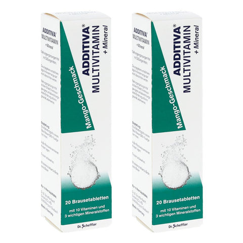 Additiva Multivitamines + Minéraux goût mangue comprimés effervescents (2x20 comprimés)
