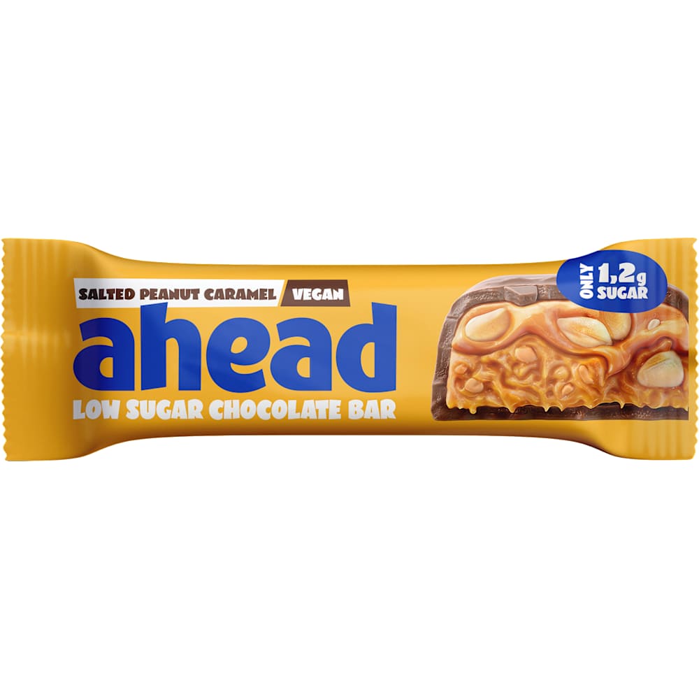 ahead Barre aux noix caramel cacahuète salée pauvre en sucre (35 g)