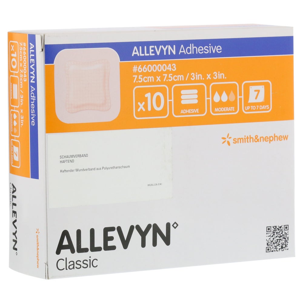 Allevyn Adhesive 7,5x7,5 cm (10 pièces)