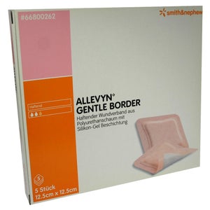 Allevyn Gentle Border 12,5x12,5 cm (5 pièces)