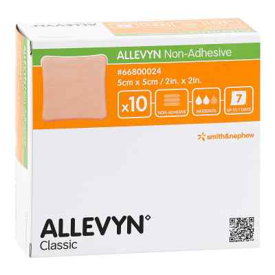 Allevyn non adhésive compresses 5x5 cm (10 pièces)