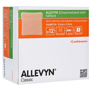 ALLEVYN non-adhesive foam dressing 4.5 x 5.5 cm (12 pieces)
