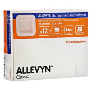 Allevyn pansement mousse 7x8 cm adhésif (12 pièces)