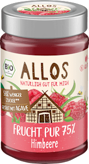 ALLOS Confiture de fruits Pur fruit framboise 75% fruits (200 g)