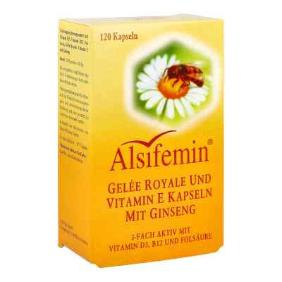 Alsifemin Gelée Royale+Vitamine E au ginseng gélules (120 gélules)