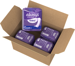 Always Discreet protections pour incontinence Maxi lot économique (4x12 pièces), 48 pièces