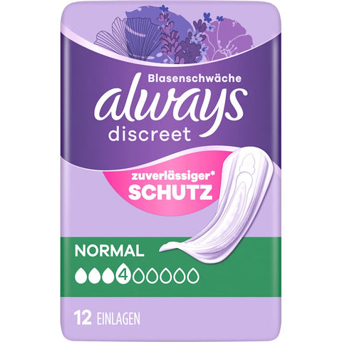 Always Discreet protections pour incontinence normal (12 pièces)