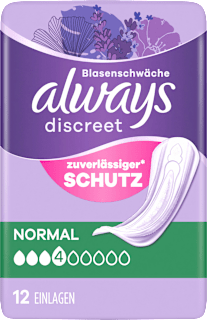 Always Discreet protections pour incontinence normal (12 pièces)