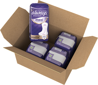 Always Discreet protège-slips incontinence Maxi Comfort paquet économique (4x12 pièces), 48 pièces