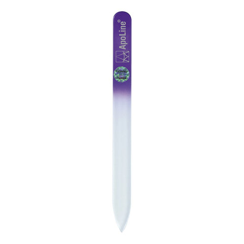 Apoline Lime à ongles en verre 14 cm violet (1 pièce)