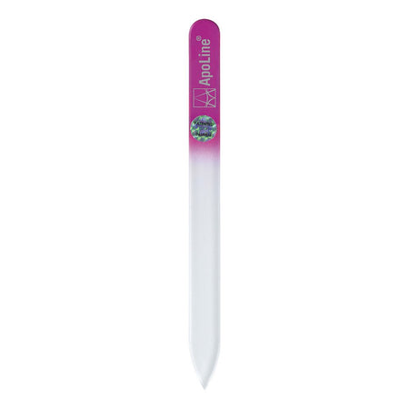 Apoline Lime à ongles en verre 14 cm rose (1 pièce)
