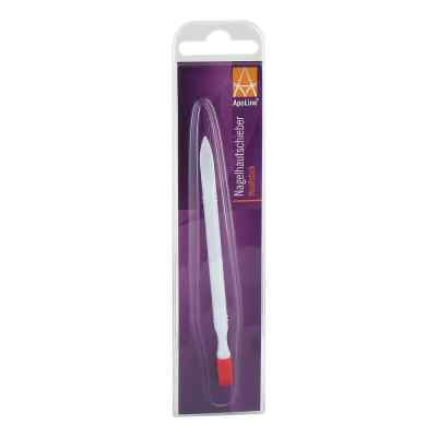 Apoline pousse-cuticules à sabot en caoutchouc avec nettoyeur d'ongles (1 pièce)
