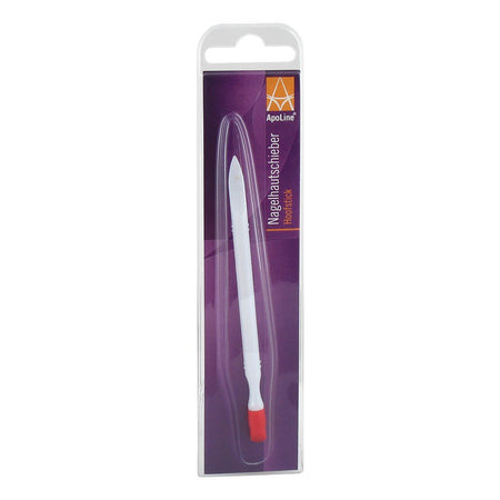 Apoline pousse-cuticules à sabot en caoutchouc avec nettoyeur d'ongles (1 pièce)