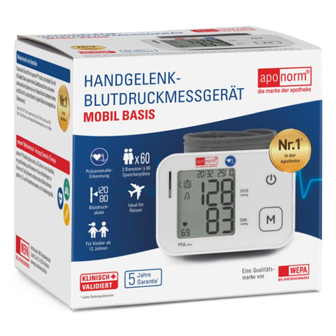 Aponorm Mobil Basis 4G wrist blood pressure monitor (1 piece)