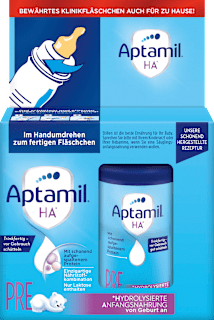 Aptamil Lait initial Pre HA prêt à boire, dès la naissance (2x90 ml, 180 ml)