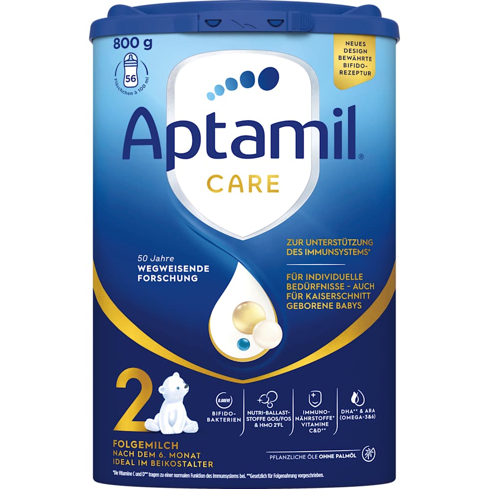 Aptamil Lait de suite 2 Care après le 6ème mois (800 g)