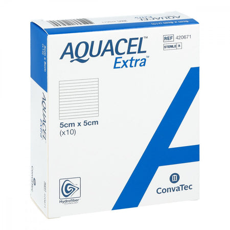Aquacel Extra compresses 5x5 cm (10 pièces)