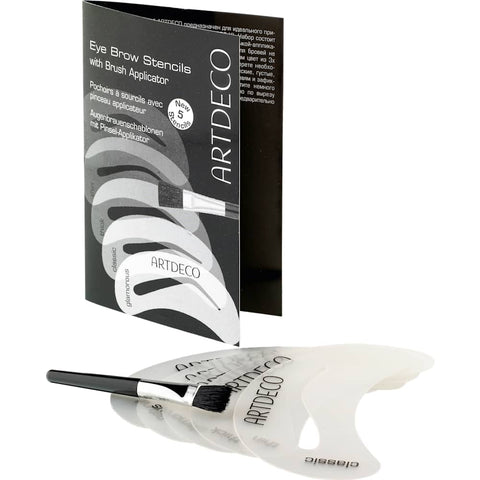 ARTDECO Eye Brow Stencils & Brush Applicator (1 piece)