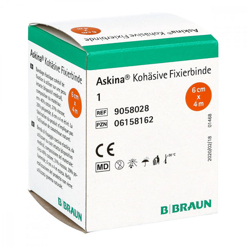 Askina cohesive fixation bandage (4 m x 6 cm, 1 piece)