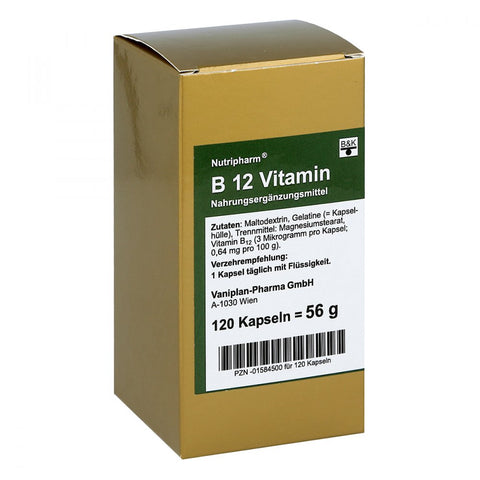 FBK-Pharma B12 capsules (120 count)