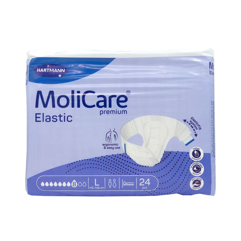 MoliCare Premium Elastic 8 gouttes taille L (24 pièces)