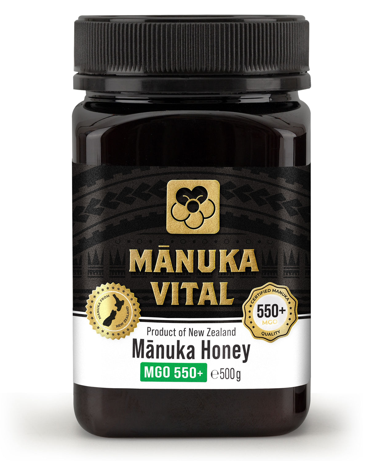 MANUKA VITAL MGO 550+ - Miel de Manuka de Nouvelle-Zélande (500 g)