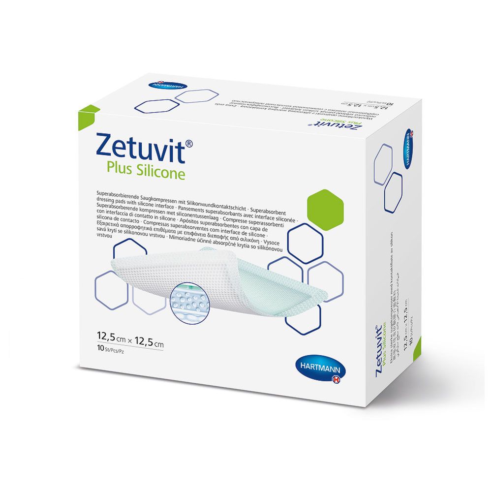 HARTMANN Zetuvit® Plus Silicone — 10 pièces