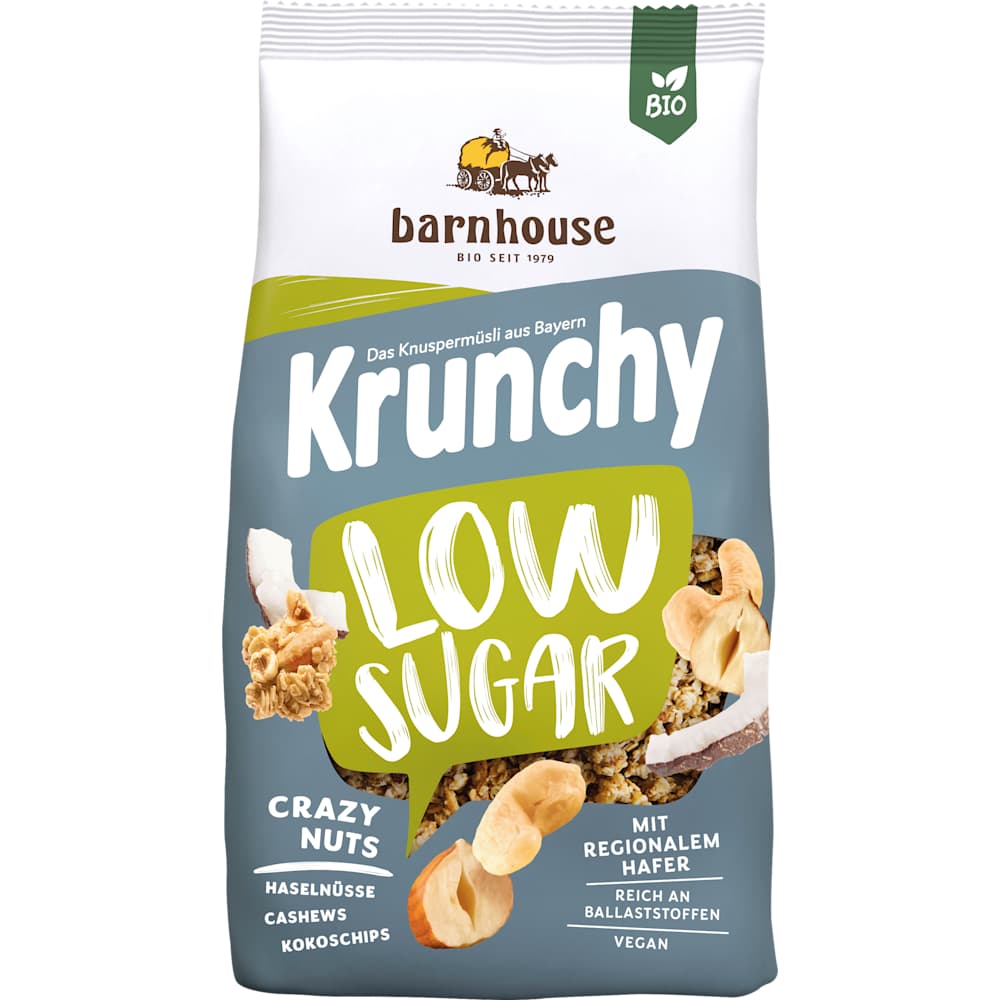 barnhouse Krunchy Low Sugar Crazy Nuts muesli croustillant (375 g)
