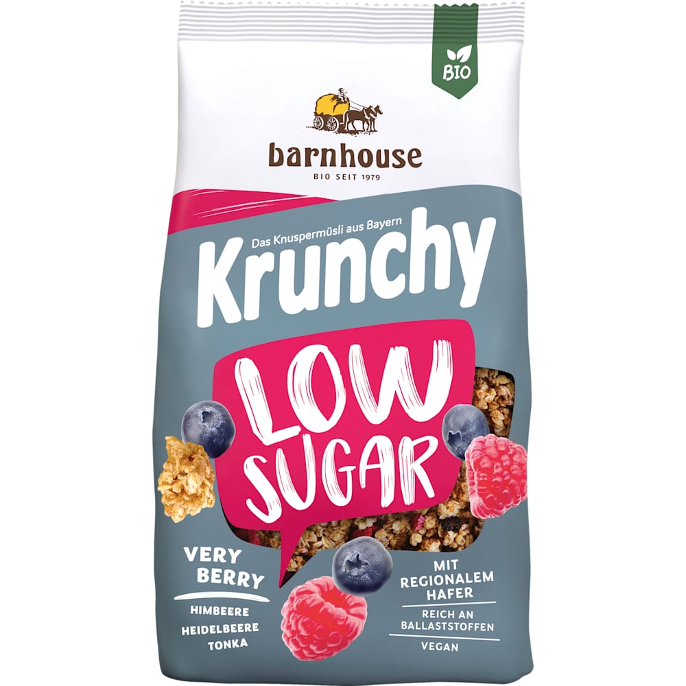 Barnhouse Krunchy Low Sugar Very Berry muesli croustillant (375 g)