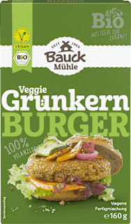 Bauck Mühle Préparation pour burger d'épeautre vert, végétalien (160 g)