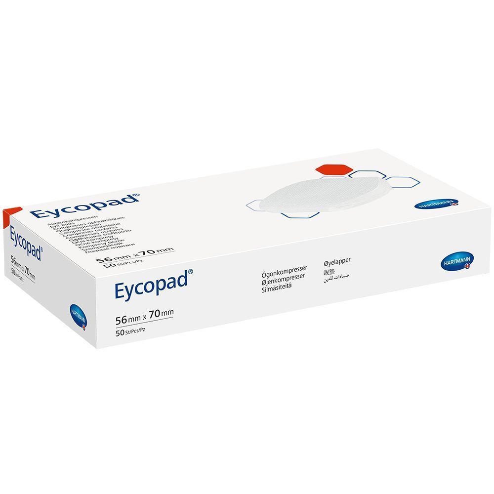 Eycopad® compresse oculaire non stérile 5,6 x 7 cm (50 pièces)