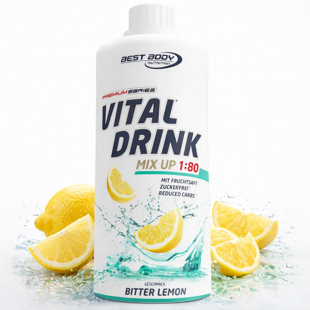 Best Body Nutrition Low Carb Vital Drink citron-lime (1000 ml)